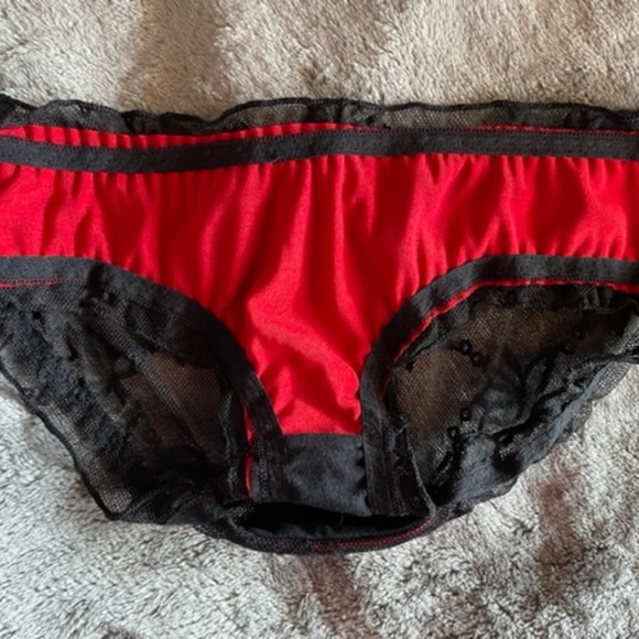 COPY - Petite Christmas Satin and lace panties. - Picture 2 of 10